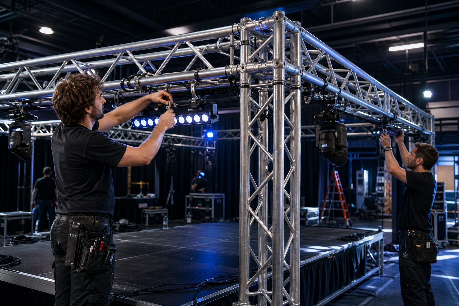 How to Use Truss for Building an Effective Stage with Light Rigging