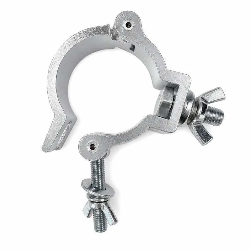 Half Coupler Clamp for 2" (48–51mm) Truss Pipe | Aluminum Swivel Stage Clamp