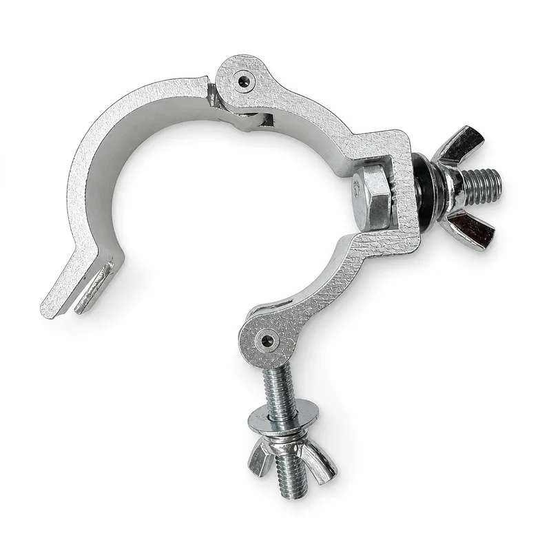 Half Coupler Clamp for 2" (48–51mm) Truss Pipe | Aluminum Swivel Stage Clamp
