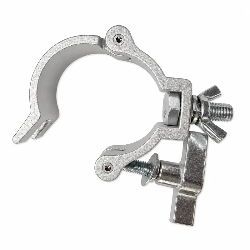 Heavy Duty Half Coupler Clamp Type 2 for 2" (48–51mm) Truss | Hinged Stage Lighting Clamp