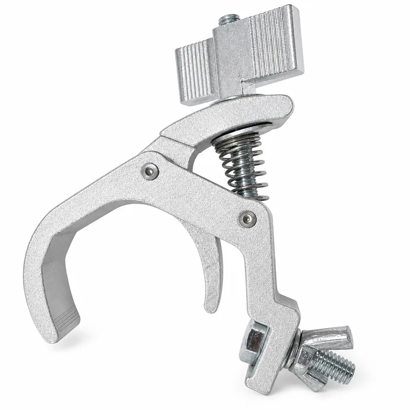 Quick-Release Trigger Clamp for 2" (50mm) Truss Tubing | One-Handed Stage Lighting Clamp | 165 lb SWL