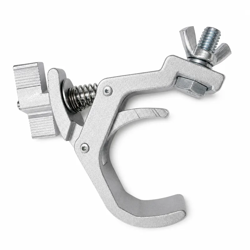 Quick-Release Trigger Clamp for 2" (50mm) Truss Tubing | One-Handed Stage Lighting Clamp | 165 lb SWL