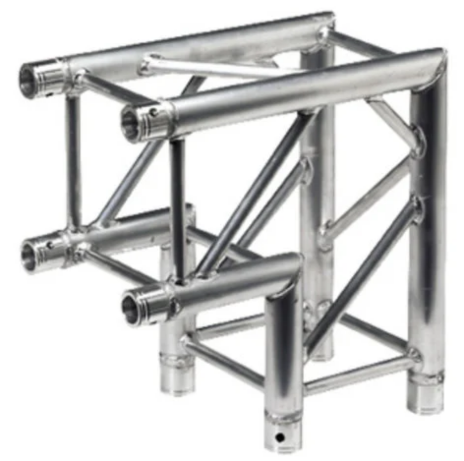 F34 2-Way 90° Corner Block | 290mm Square Box Truss Junction | 6061-T6 Aluminum