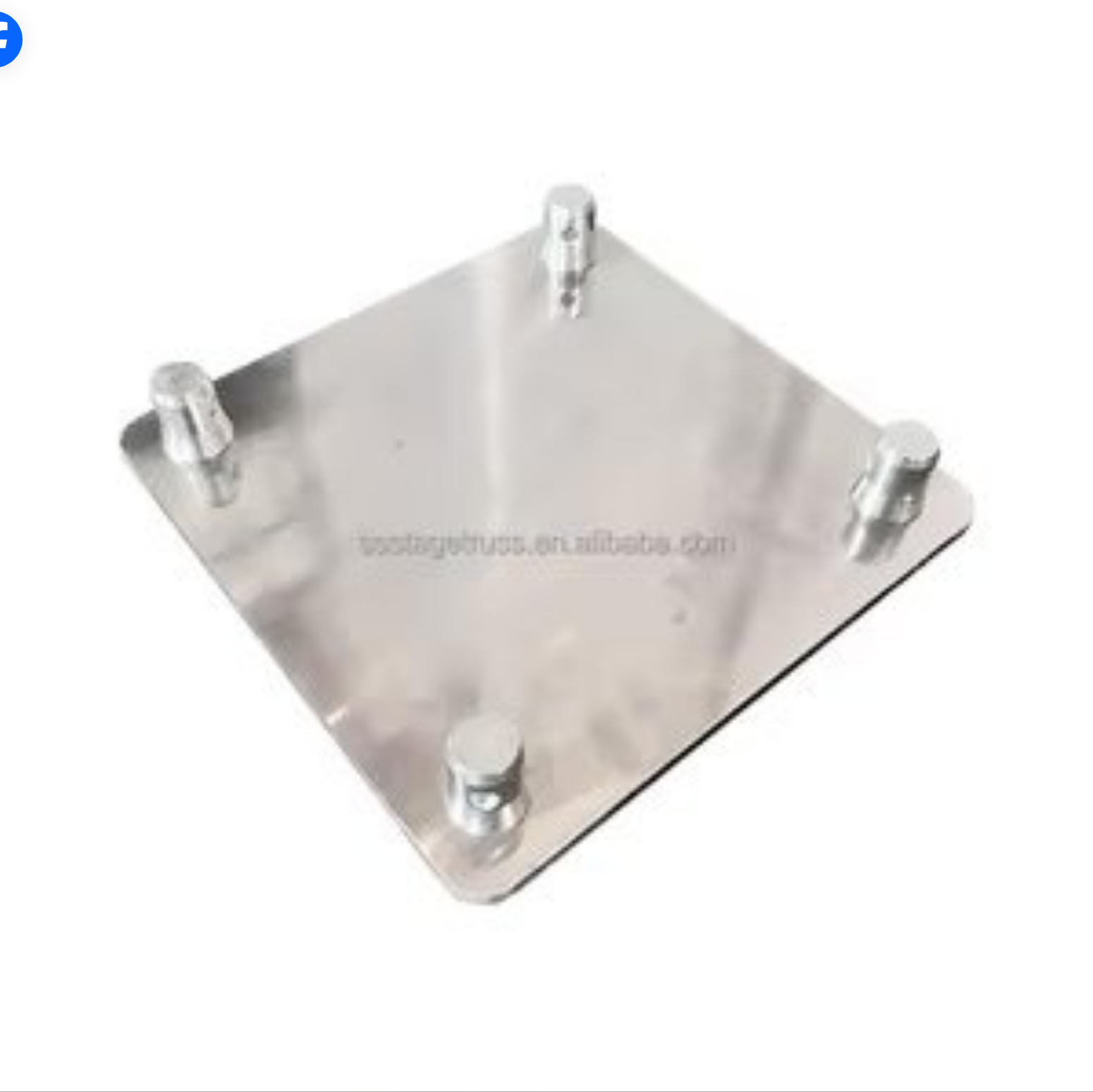 F34 Aluminum Top Plate 300mm × 300mm | Truss Top Cap for 290mm Box Truss