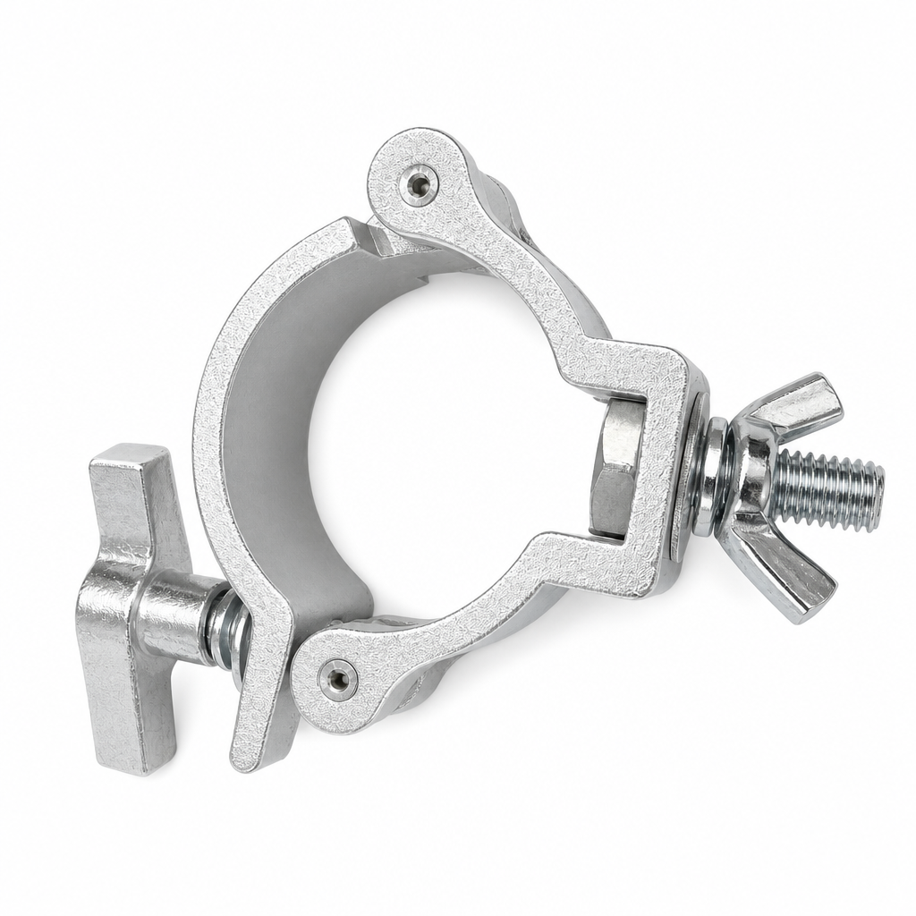 Heavy Duty Half Coupler Clamp Type 2 for 2" (48–51mm) Truss | Hinged Stage Lighting Clamp