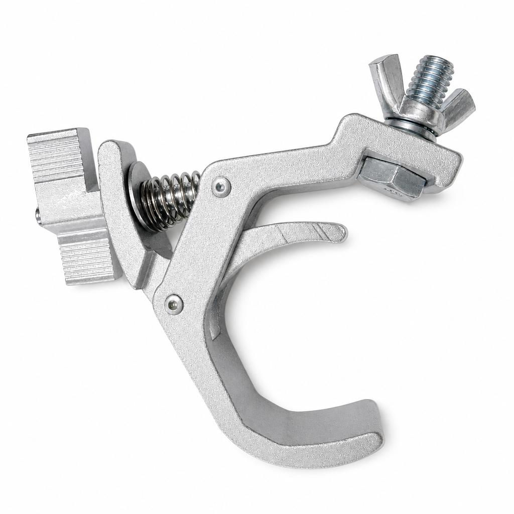 Quick-Release Trigger Clamp for 2" (50mm) Truss Tubing | One-Handed Stage Lighting Clamp | 165 lb SWL