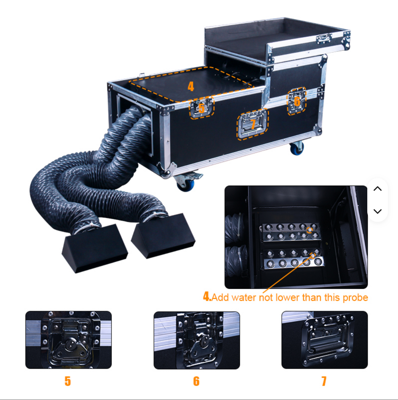 Marslite 2000W 3000W Low Lying Water Based Fog Machine - Effects  View 4
