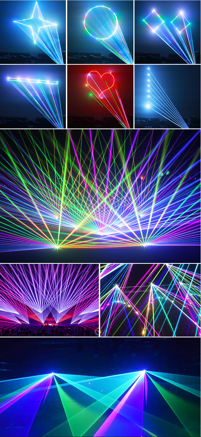 10w RGB Laser Stage Lighting Show  - Effects  View 3