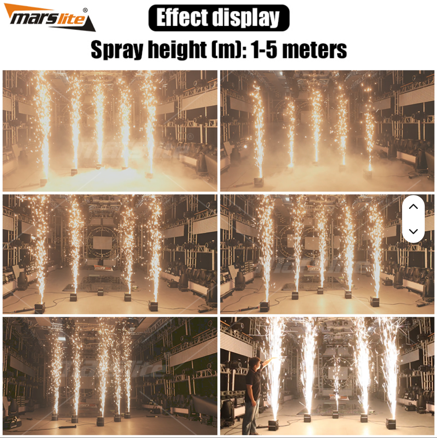 750w Cold Spark Machine - Effects  View 3
