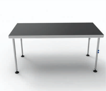 Aluminum 6061-T6 Stage Black 18mm wood 1.22m x 2.44m - Portable Stages by Truss City