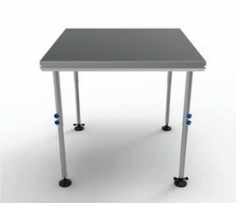 Aluminum 6061-T6 Stage Black 18mm wood 1.22m x 1.22m - Portable Stages by Truss City