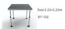 Aluminum 6061-T6 Stage Black 18mm wood 1.22m x 1.22m - Portable Stages View 3