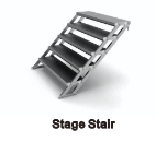 5-Step Stairs for stage  — Portable Stages for Sale | Truss City Houston TX